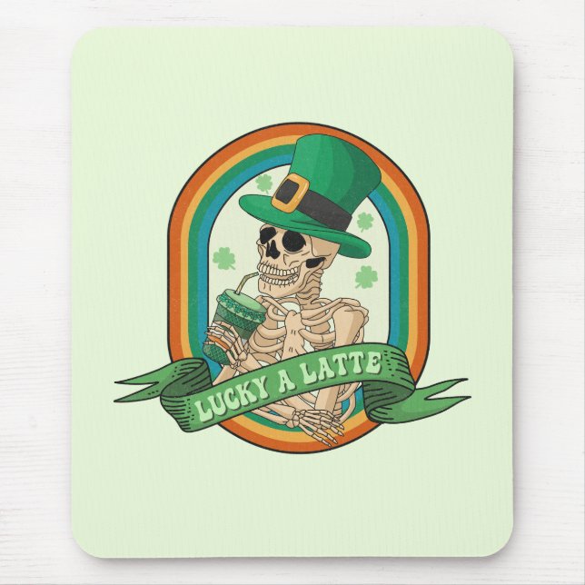 Tapis De Souris Lucky A Latte (Devant)