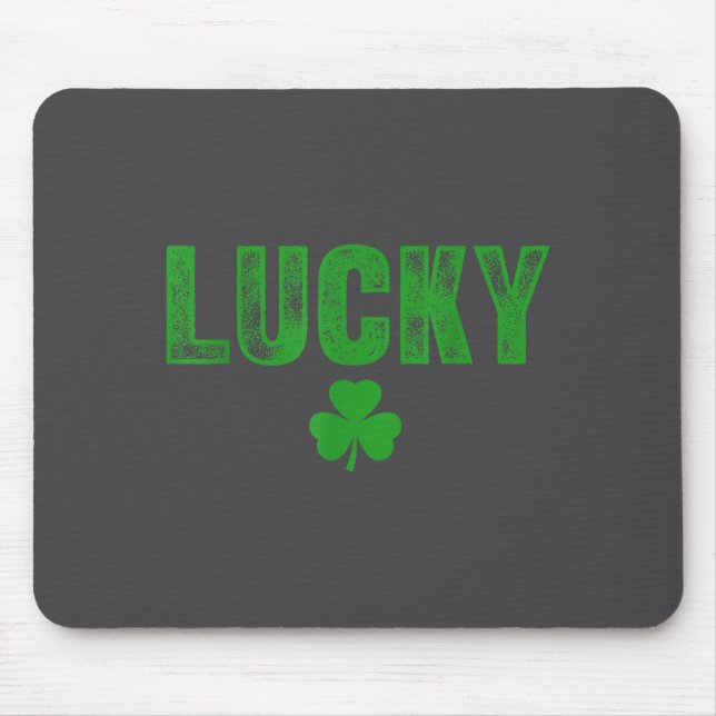 Tapis De Souris Lucky And Lucky Forer St Patricks Day  (Devant)