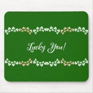 Tapis De Souris Lucky You Green Shamrock Saint Patrick's Day