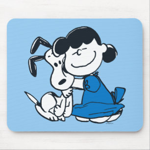 Tapis De Souris Lucy Hugging Snoopy