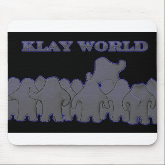 Tapis De Souris Lueur MousPad de noir du monde de Klay