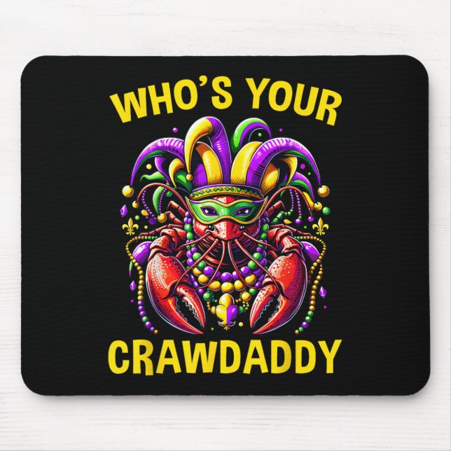 Tapis De Souris Lui Déchirer Votre Crawdaddy Crawfish Jester perle (Devant)