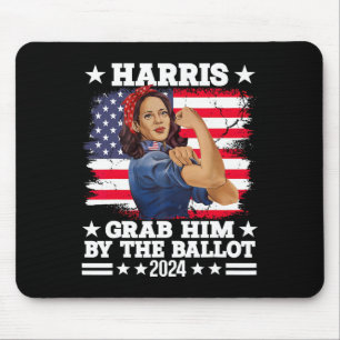 Tapis De Souris Lui Par Le Ballot Kamala 2024 Funny Harris Électio