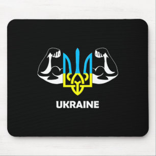 Tapis De Souris L'Ukraine est puissante ! Emblème de l'Ukraine. Tr