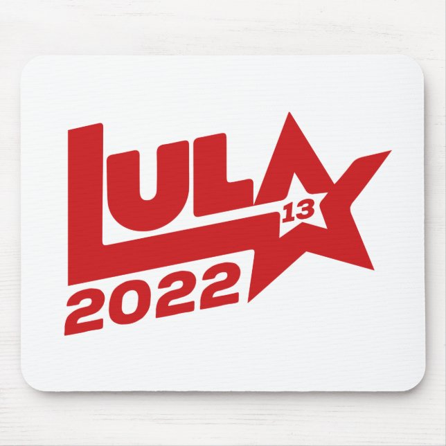 Tapis De Souris Lula 2022 13 PT Presidente Brasil (Devant)