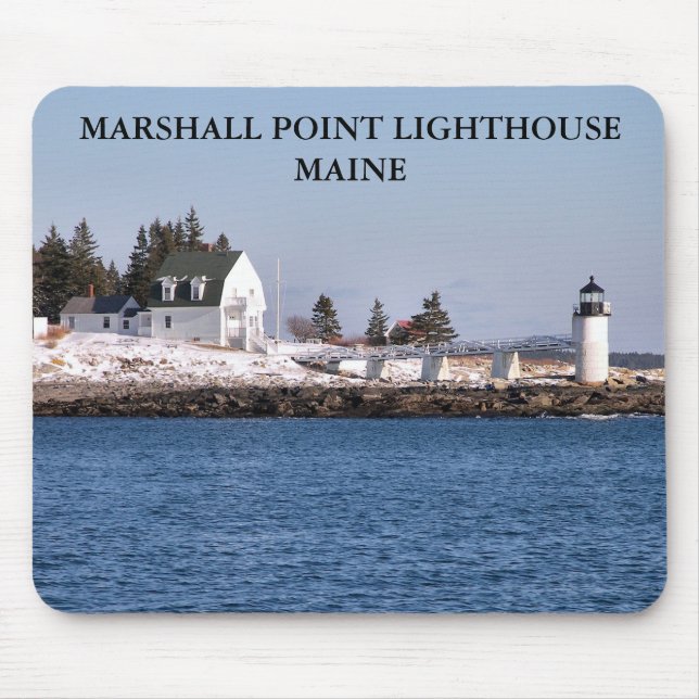Tapis De Souris Lumière de Marshall Point, Port Clyde Maine (Devant)
