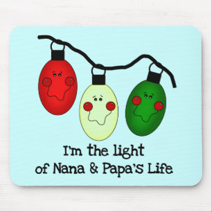 Tapis De Souris Lumière de Nana et de Papa's Life Tshirts and Gift