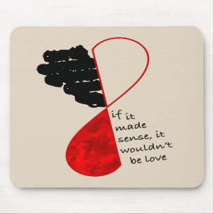 Tapis De Souris Lumière de sens d'amour Mousepad