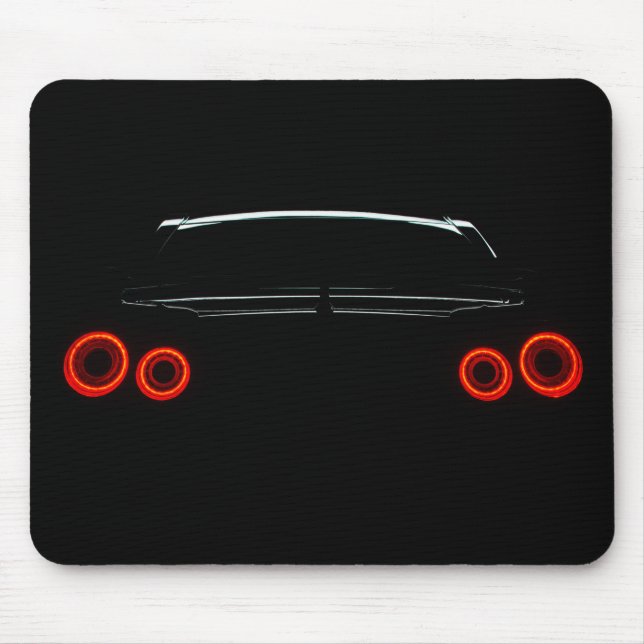 Tapis De Souris Lumières arrière de Nissan GT-R (Devant)