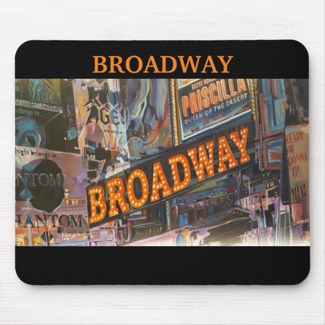 Tapis De Souris Lumières Broadway Neon (Devant)