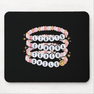 Tapis De Souris Lumières Caméra Enseigner Smile Bracelet Enseignan