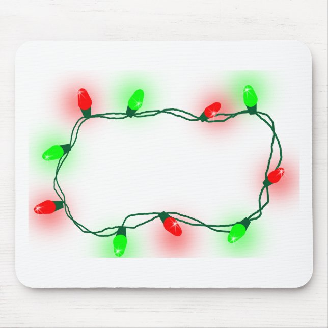 Tapis De Souris Lumières de Noël (Devant)