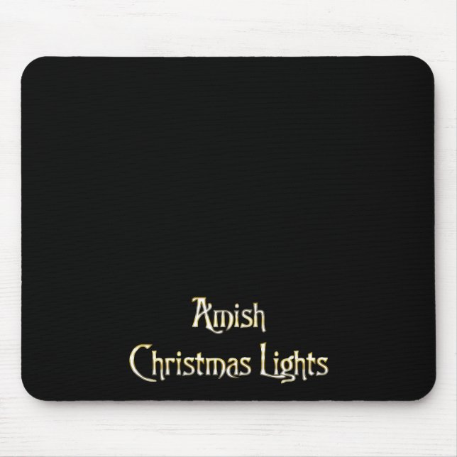 Tapis De Souris Lumières de Noël Amish (Devant)