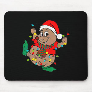 Tapis De Souris Lumières de Noël Gus de Père Noël