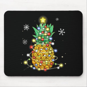 Tapis De Souris Lumières Noël ananas