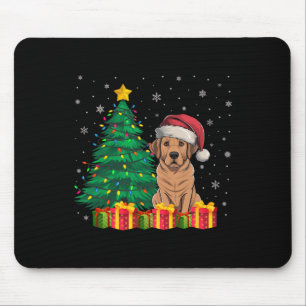 Tapis De Souris Luminaires de Noël du lagon laide du Labrador Sant