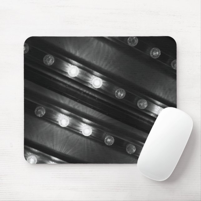 Tapis De Souris Luminaires noir et blanc (Avec souris)