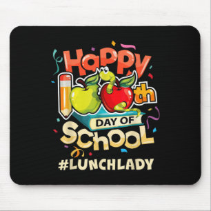 Tapis De Souris Lunch Lady Bonne 100E Jour D'École
