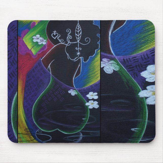 Tapis De Souris Lune africaine Miami Deco (Devant)