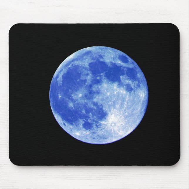 Tapis De Souris Lune bleue Mousepad (Devant)