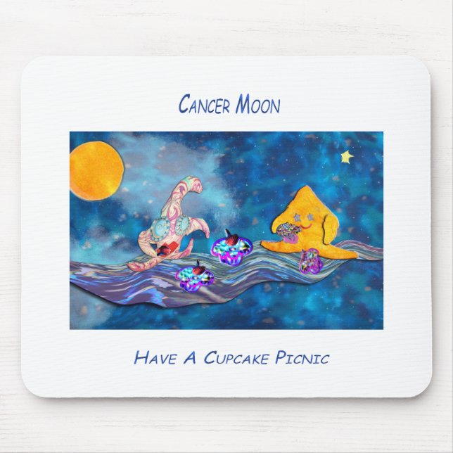 Tapis De Souris Lune dans le Cancer (Devant)
