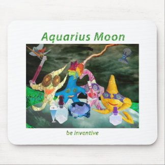 Tapis De Souris Lune dans le Verseau