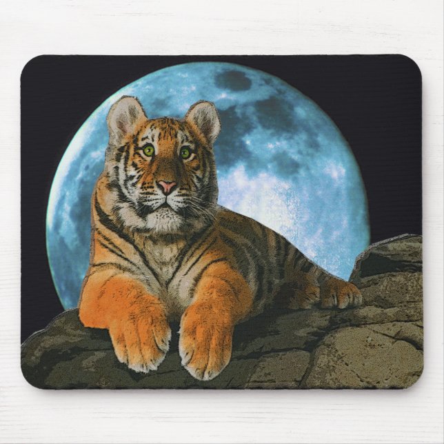 TAPIS DE SOURIS LUNE DE TIGRE (Devant)