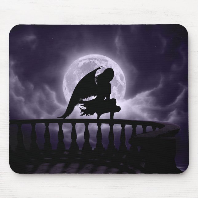 Tapis De Souris Lune en baisse Mousepad (Devant)