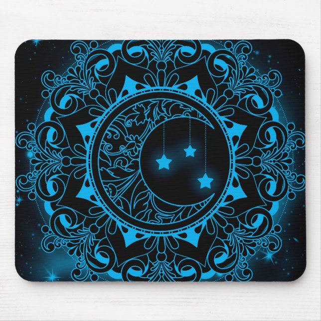 Tapis De Souris Lune Mandala Pad (Devant)