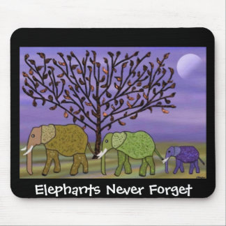 Tapis De Souris Lune Mousepad d'éléphant