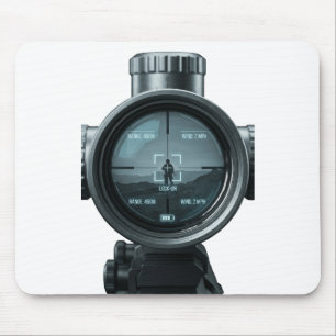 Tapis De Souris Lunette de Sniper Tactique Graphique de Joueur FPS