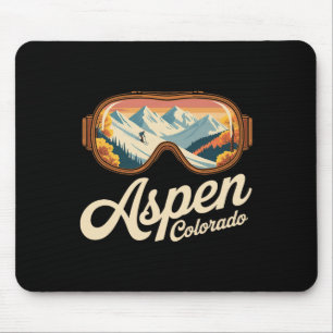 Tapis De Souris Lunettes de ski Aspen Colorado - Souvenir de ski r