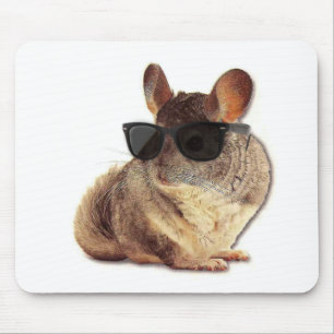 Tapis De Souris Lunettes de soleil de chinchilla