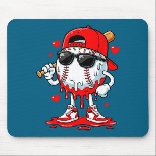 Tapis De Souris Lunettes de soleil glace goutte baseball garçons j