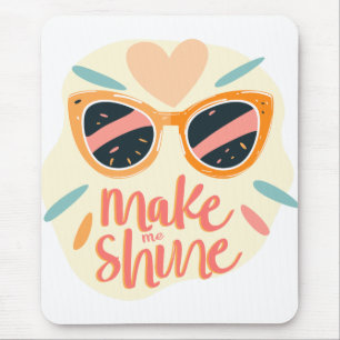 Tapis De Souris Lunettes de soleil rétro mignonnes Citation Make M