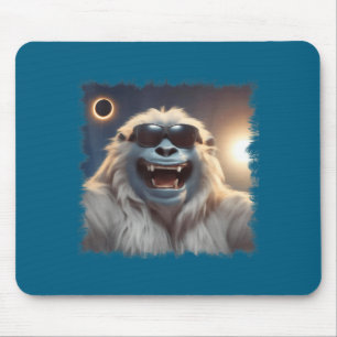 Tapis De Souris Lunettes de soleil Yeti de chemise Selfie Éclipse