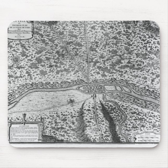 Tapis De Souris Lutetia ou le premier plan de Paris (Devant)