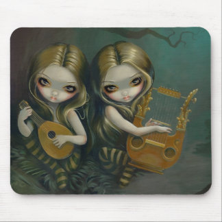 Tapis De Souris Luth et lyre Mousepad féerique gothique