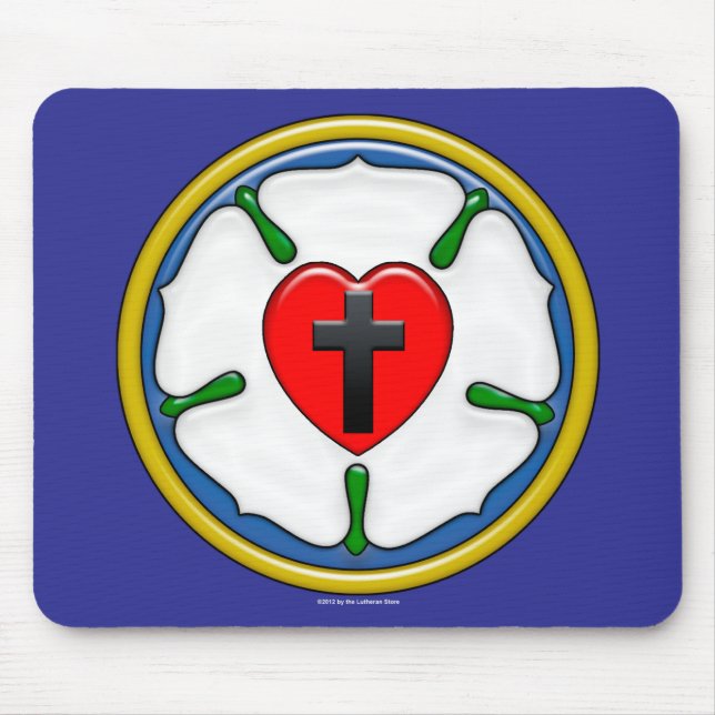 Tapis De Souris Luther Rose au relief (Devant)