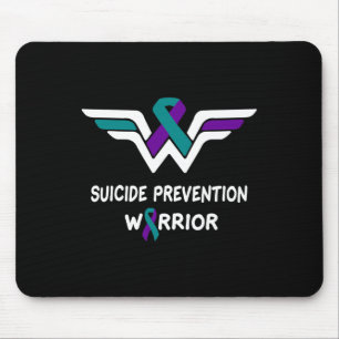 Tapis De Souris Lutte Contre Le Suicide Guerrier Purple Et Le