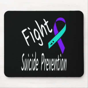 Tapis De Souris Lutter contre le suicide Ribbon Semicolon Lauréats
