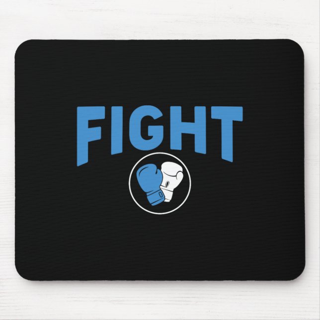 Tapis De Souris Lutter contre les gants de boxe Sensibilisation au (Devant)