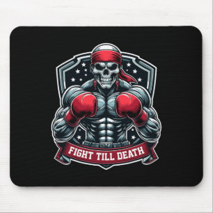Tapis De Souris Lutter jusqu'à la mort Skeleton Boxer Hardcore Box