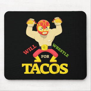 Tapis De Souris Luttera Pour Taco Mexicain Lutteur Cinco De Ma