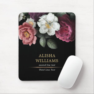 Tapis De Souris Luxe floral personnalisé