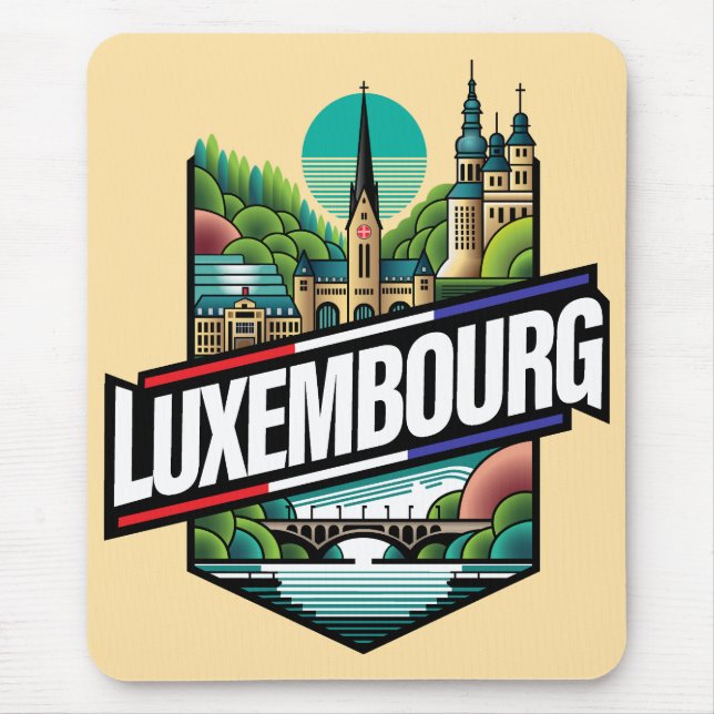 Tapis De Souris Luxembourg Europe (Devant)