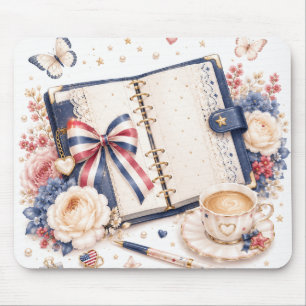 Tapis de souris luxueux du 4 juillet patriotique
