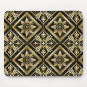 Tapis De Souris Luxueux Golden Geometry années 1920 Dimond Art Dec