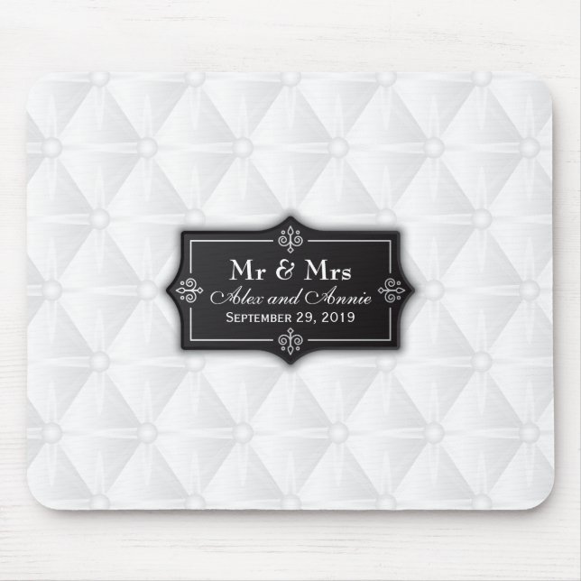 Tapis De Souris Luxueux Mariage personnalisé | Mousepad (Devant)