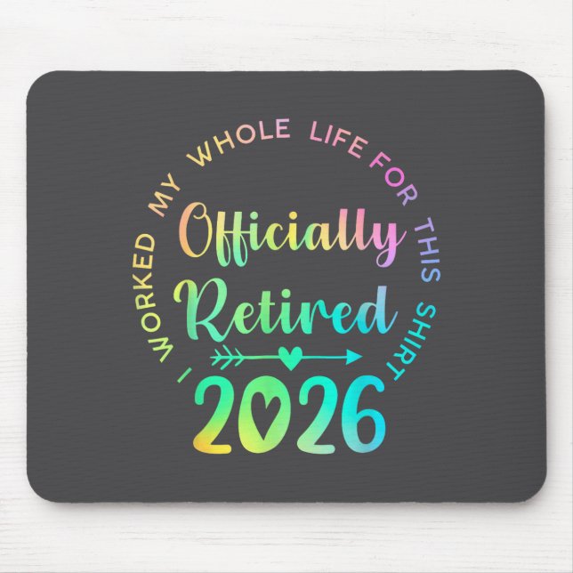 Tapis De Souris Ly Retired 2026 Funny Retirement For Women  (Devant)